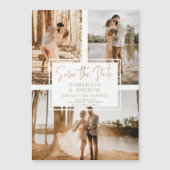 Eenvoudig goud behalve datum 3 collage van het fot (Voorkant)