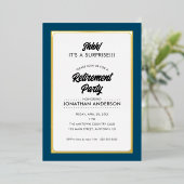 Eenvoudig goud bij de aflossing van ondernemingen folie uitnodiging (Staand Voorkant)