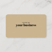 Eenvoudig Goud Chic Beauty Salon Loyalty Punch Kaa (Achterkant)