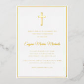 eenvoudig goud, eerste uitnodiging voor folie in d (Voorkant)