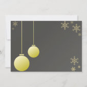 Eenvoudig goud Gelukkig Nieuwjaar Kaarten (Achterkant)