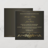 Eenvoudig goud kaart (Voorkant / Achterkant)