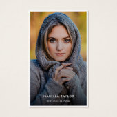 Eenvoudig Goud Katholiek Foto Begrafenisgebed Kaar Visitekaartje (Voorkant)