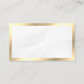 Eenvoudig goud Lijst Metallic Visitekaartje (Achterkant)