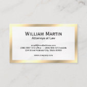 Eenvoudig goud Lijst Metallic Visitekaartje (Voorkant)