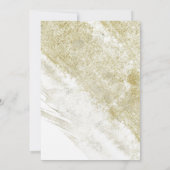 Eenvoudig goud minimalistisch Baby shower Kaart (Achterkant)