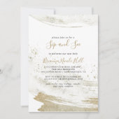 Eenvoudig goud minimalistisch slok en zie kaart (Voorkant)