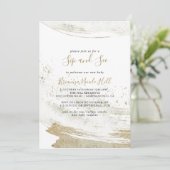 Eenvoudig goud minimalistisch slok en zie kaart (Staand voorkant)