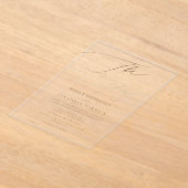 Eenvoudig goud moderne kalligrafie bruiloft acryl uitnodigingen (Laagn)