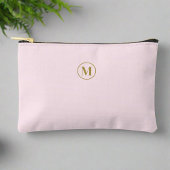 Eenvoudig Goud Monogram Blush Roze Vrouwelijk Meis Etui