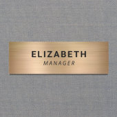 Eenvoudig goud naamplaatje