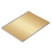 Eenvoudig goud notitieboek (Linkerzijde)