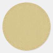 Eenvoudig  goud ronde sticker (Voorkant)