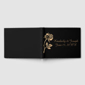 Eenvoudig Goud Roos Gastenboek (Volledig)