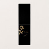 Eenvoudig Goud Roos Kaart (Buitenkant ongevouwen)
