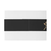 Eenvoudig Goud Roos Uitnodigingen Wikkel (Achterkant Voorbeeld)