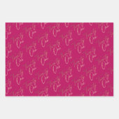 Eenvoudig Goud Script Eenentwintig 21ste Verjaarda Inpakpapier Vel (Voorkant 2)