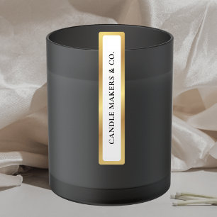 Eenvoudig Goud Tamper Proof Dunne Kaarsenkruik Tin Labels