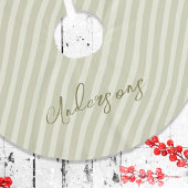 Eenvoudig goud vakantie strepen kalligrafie script kerstboom rok