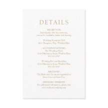 Eenvoudig goud vet moderne bruiloft