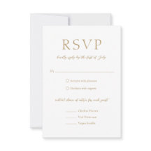 Eenvoudig goud vet moderne bruiloft