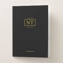 Eenvoudig Goud Zwart Monogram Juridisch Bedrijf