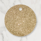 Eenvoudig gouden hart Baby shower Bedankjes Labels (Achterkant)