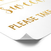 Eenvoudig Gouden Liefde is Zoet Neem Alsjeblieft E Poster (Hoek)