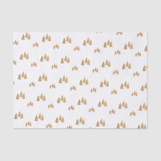 Eenvoudig gouden sinaasappel kerstmis tissuepapier (Voorkant)