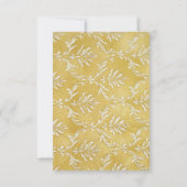 Eenvoudig Gouden Trouw Christelijk Kruis RSVP Kaartje (Achterkant)