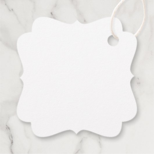 Eenvoudig goudmonogram Elegant Wedding Bedankjes Labels (Achterkant)