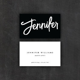 Eenvoudig grafisch minimalistisch + kalligrafisch  visitekaartje