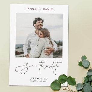 Eenvoudig grafisch minimalistisch modern script fo save the date