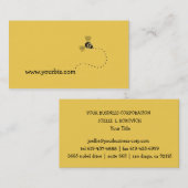 Eenvoudig grafisch ontwerp met bijen visitekaartje (Voorkant / Achterkant)