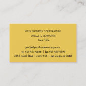 Eenvoudig grafisch ontwerp met bijen visitekaartje (Achterkant)