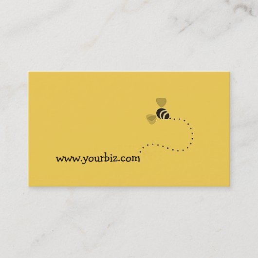 Eenvoudig grafisch ontwerp met bijen visitekaartje (Voorkant)