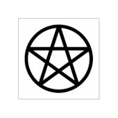 Eenvoudig grafisch pentakel rubberstempel (Afrduk)