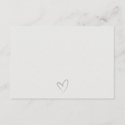 Eenvoudig grafisch script, zwart witbruiloft-ontva informatiekaartje (Achterkant)