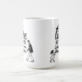 Eenvoudig grappig als vader als dochter koffiemok (Center)