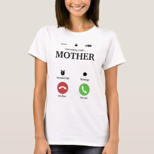 Eenvoudig Grappig Elke Naam Inkomend Telefoongespr T-shirt