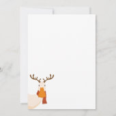 Eenvoudig Grappig Kerst Schattige Eend Antlers Kaart (Achterkant)