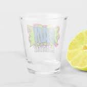 Eenvoudig grappig Modern Trendy Comic BAM! Cheers Shot Glas (Achterkant)