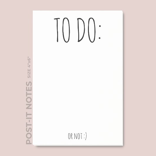Eenvoudig Grappig Script Schrijven Zwart en Wit Post-it® Notes