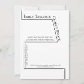 Eenvoudig grappig zwart en wit, modern kaart (Voorkant)