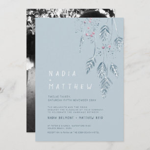 Eenvoudig gras en bessen schetsen foto stoffig bla kaart