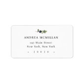 Eenvoudig Greenery Modern Return Address Label (Voorkant)