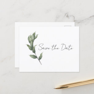 Eenvoudig Greenery sparen het Briefkaart van de Da