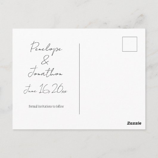 Eenvoudig Greenery sparen het Briefkaart van de Da (Achterkant)