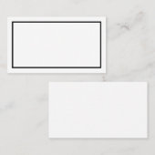 Eenvoudig grensoverschrijdend huwelijk plaatskaartje (Voorkant / Achterkant)