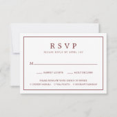 Eenvoudig grensvlees met keuze tussen Bourgogne br RSVP Kaartje (Voorkant)